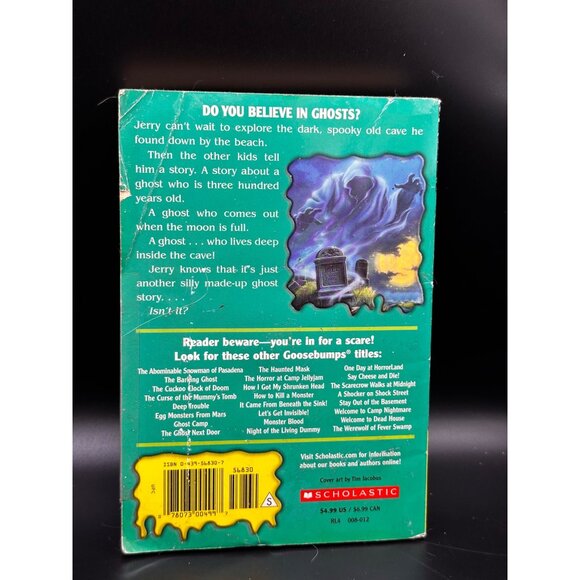 R.L. Stine Goosebumps Ghost Beach Paperback Book Unnumbered Vintage READ - Picture 3 of 13